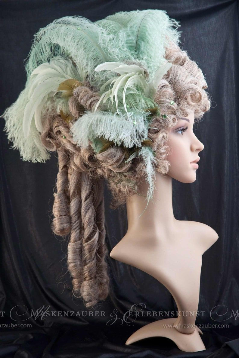 Rococo Feathered Headpiece