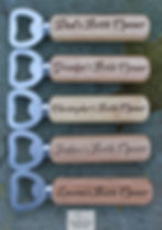 Personalised 'Bottle Opener' Engraved Long Handled Wooden Bottle Opener