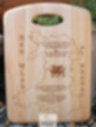 'Hen Wlad Fy Nhadau' Engraved Handled Wooden Board