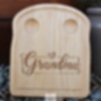 'Grandma' Engraved Wooden Toast Shaped Egg Board