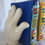 Thumbnail: Enesco Walt Disney Mickey Mouse Steamboat Willie Gloves Bookend.