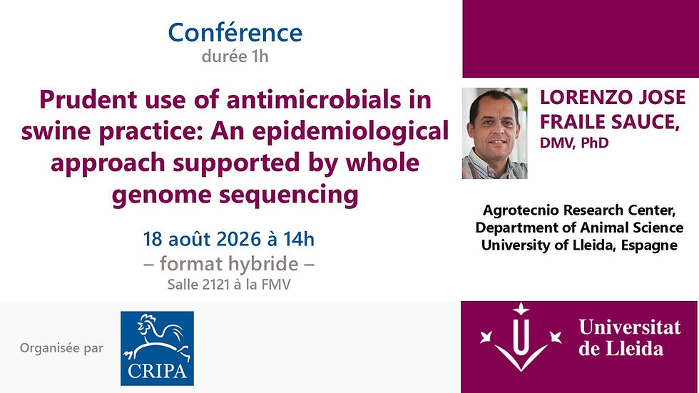 Prudent use of antimicrobials in swine practice: An epidemiological approach supported by whole genome sequencing