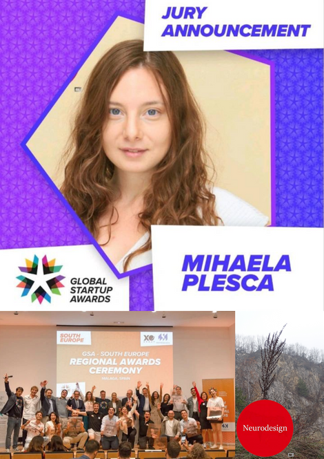 The founder of Neurodesign on the peak of success at Jury Panel of Global Startup Awards - 2025 edition, with the winners judged by herself