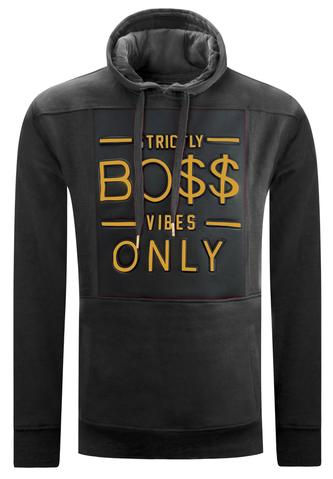 Thumbnail: Unisex Embossed Fleece Hoodie wit Foil Print