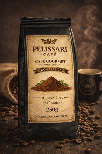 Café arábica gourmet premium 250g (moído) | Pelissari Café