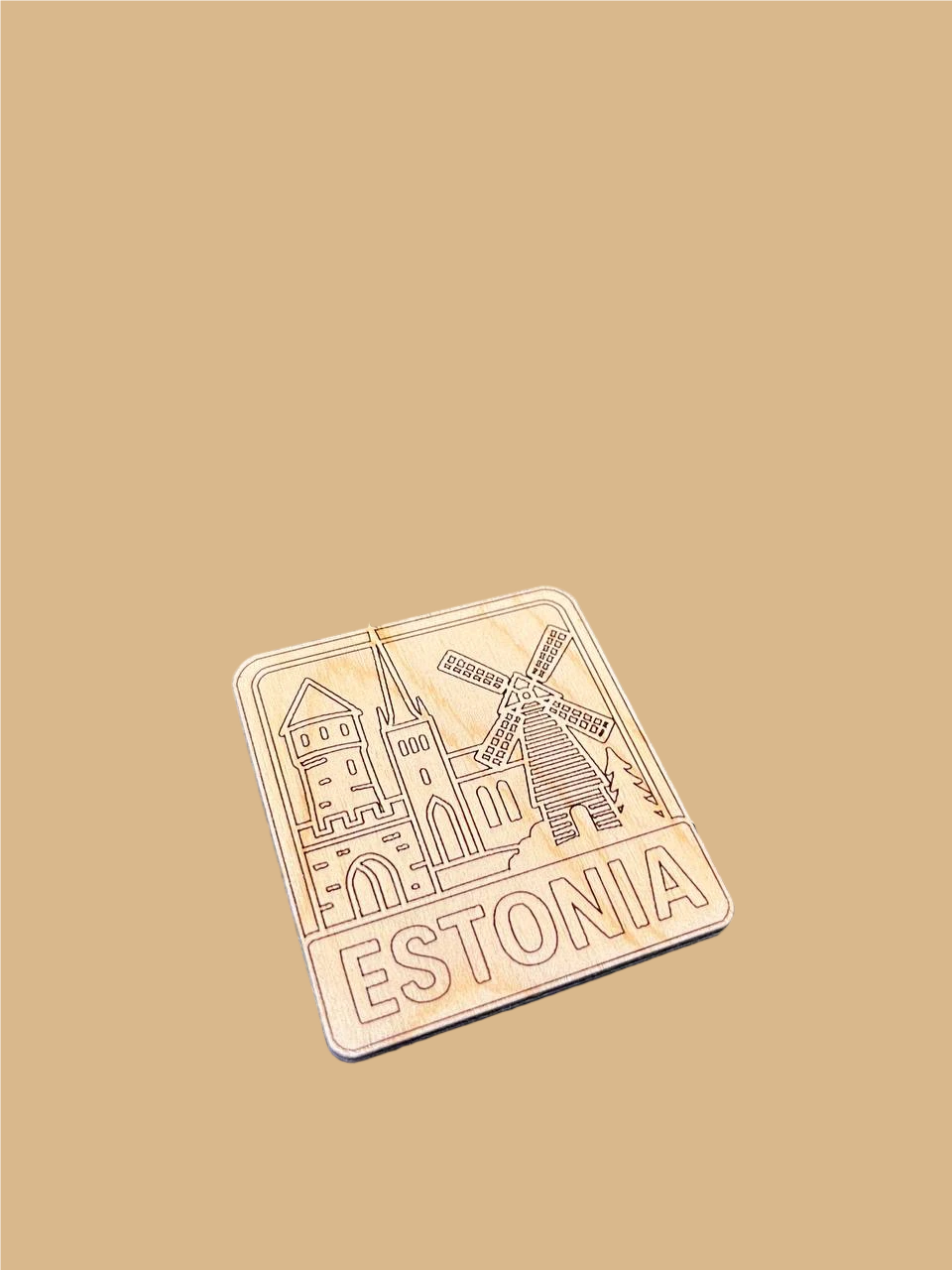 Magnet with the symbol of Estonia
