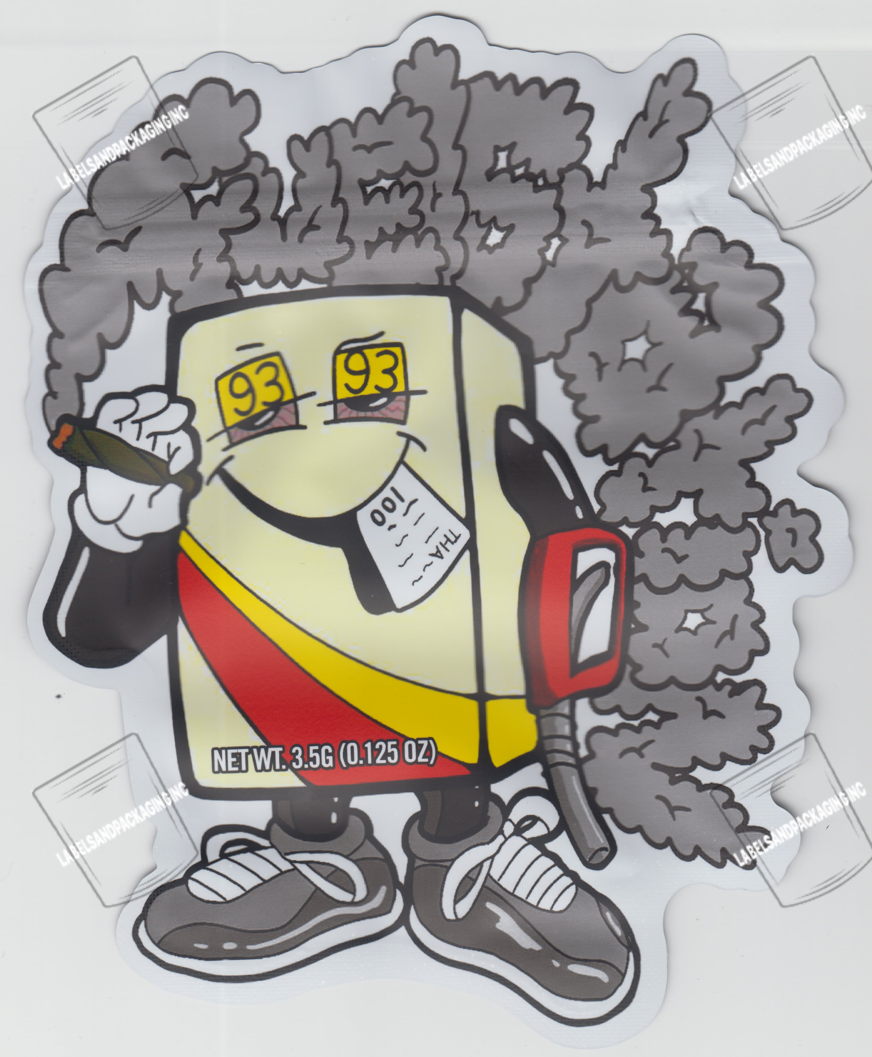 Gas Pump Mylar Bag 3.5G