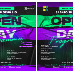 Open Day Xdance.it: Scopri la Bachata a Trento e la Salsa a Trento il 18 gennaio