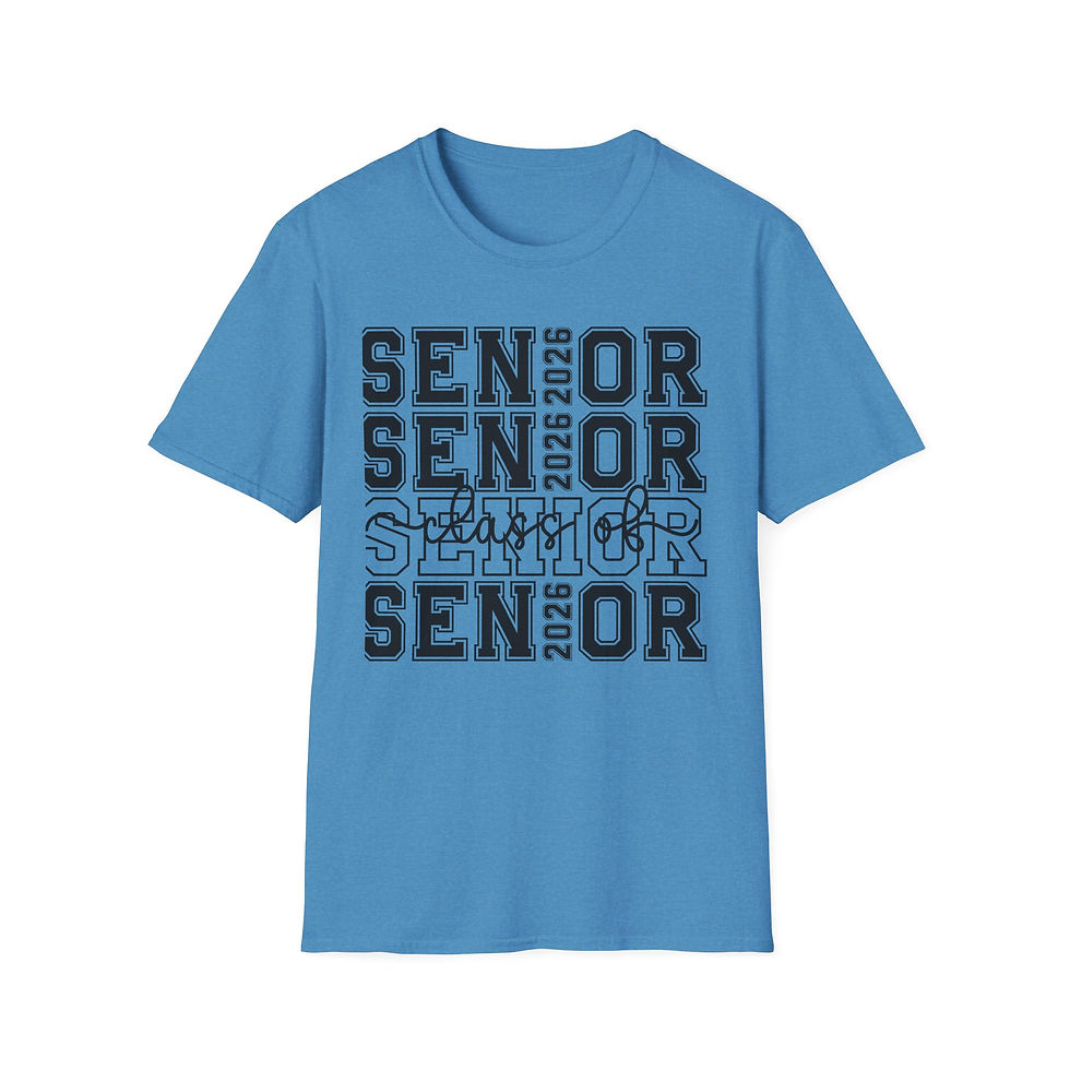 Thumbnail: Senior 2026 T-Shirt — Retro Block Graduation Tee