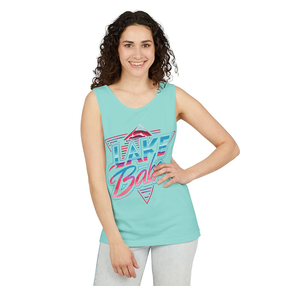 Thumbnail: Lake Babe Tank Top — Retro Beach/Vacation Graphic Tank