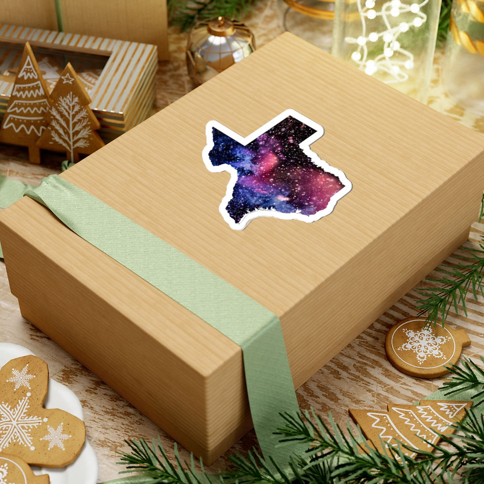 Thumbnail: Texas Galaxy Sticker — Kiss-Cut State Decal for Laptops, Water Bottles & Cars