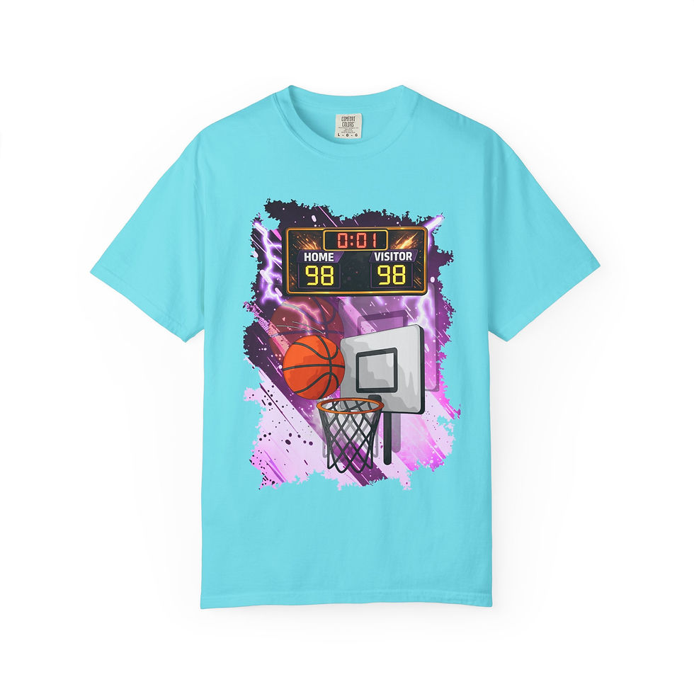 Thumbnail: Basketball T-Shirt — Buzzer Beater Overtime Score Graphic Tee