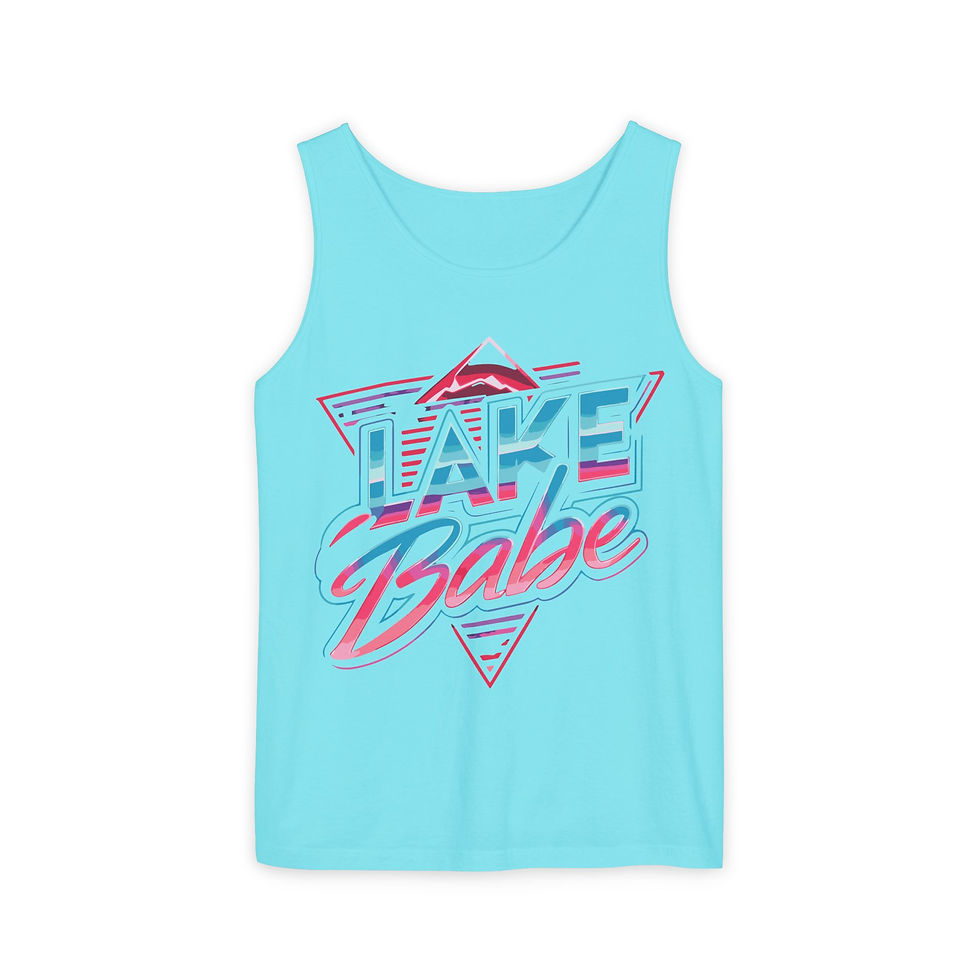 Thumbnail: Lake Babe Tank Top — Retro Beach/Vacation Graphic Tank