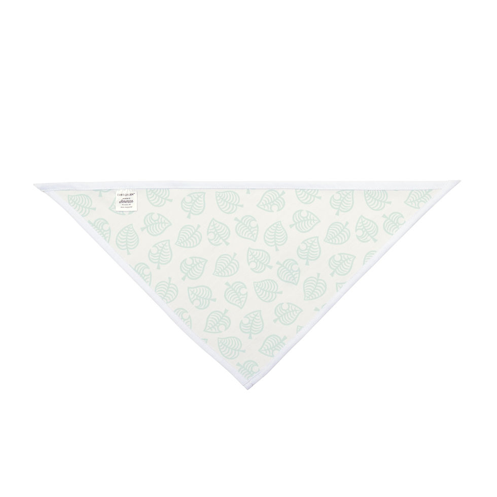 Thumbnail: Leaf Pattern Pet Bandana — Animal-Inspired Dog & Cat Accessory ACNH