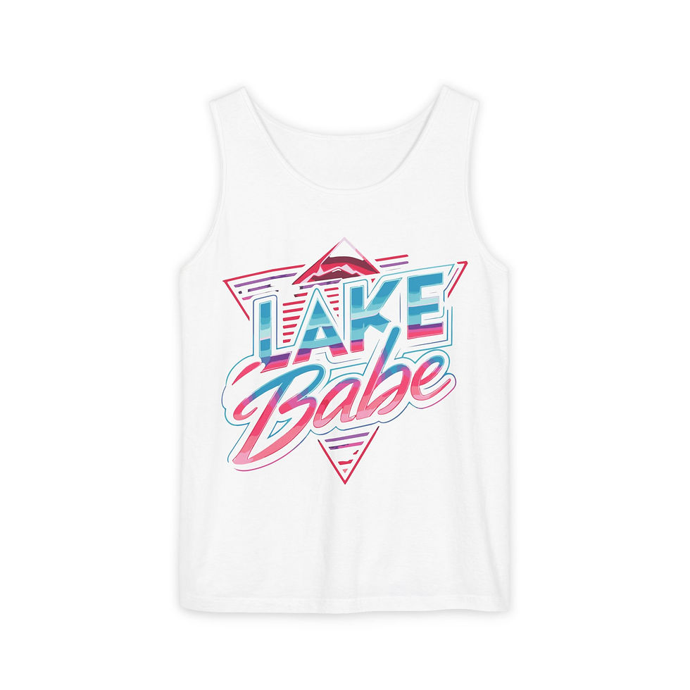 Thumbnail: Lake Babe Tank Top — Retro Beach/Vacation Graphic Tank