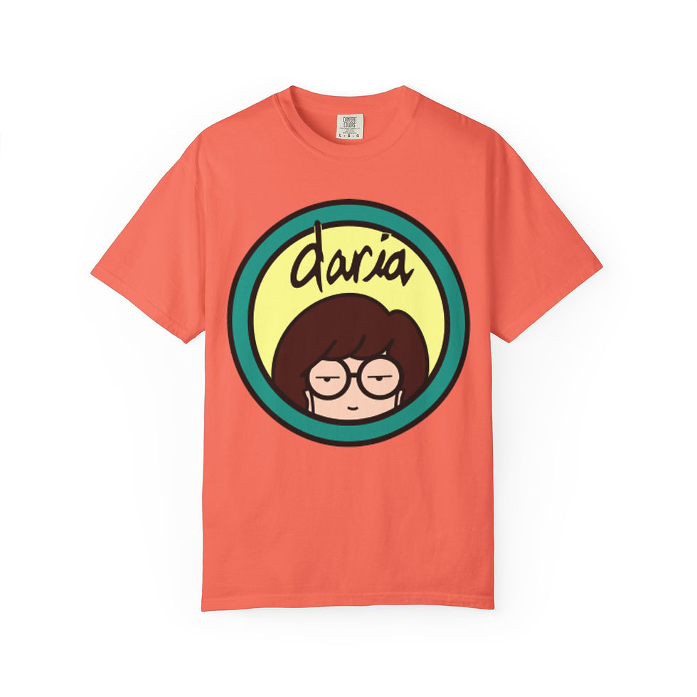 Thumbnail: Daria Retro Cartoon Face Graphic Tee