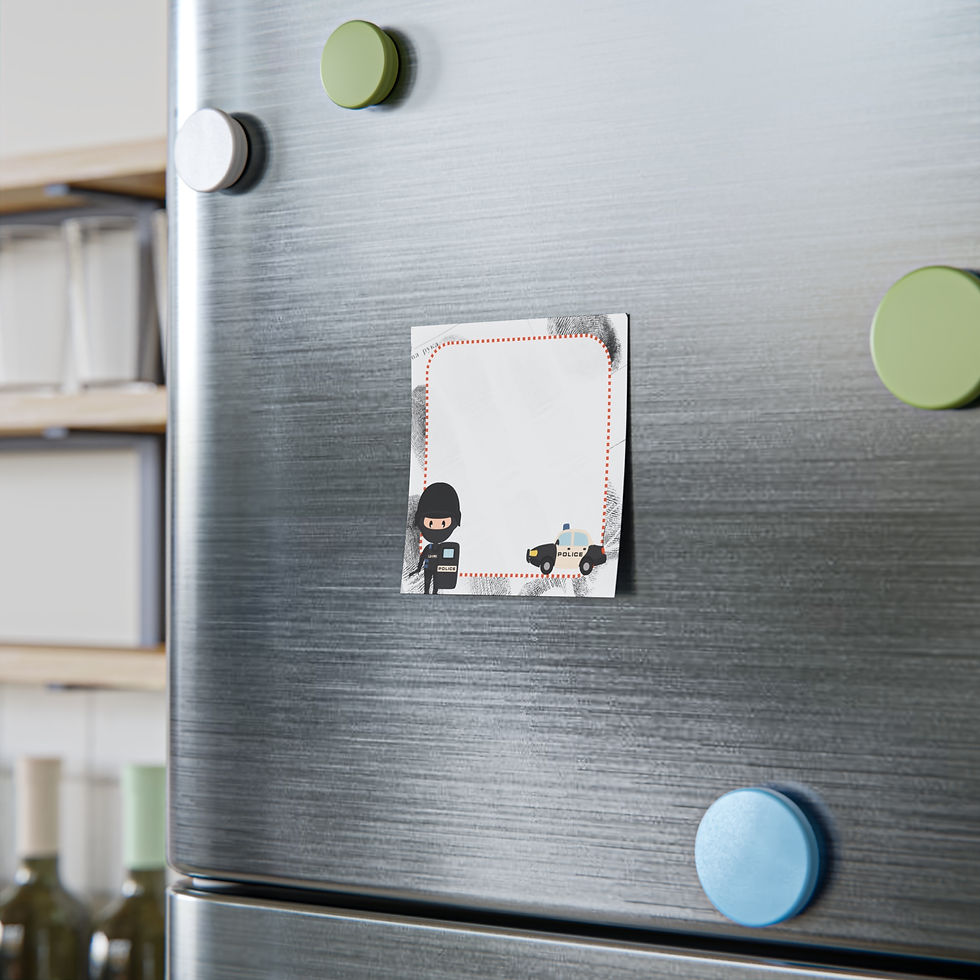 Thumbnail: Police SWAT Post-it® Note Pads — Cute Cop & Squad Car Sticky Notes