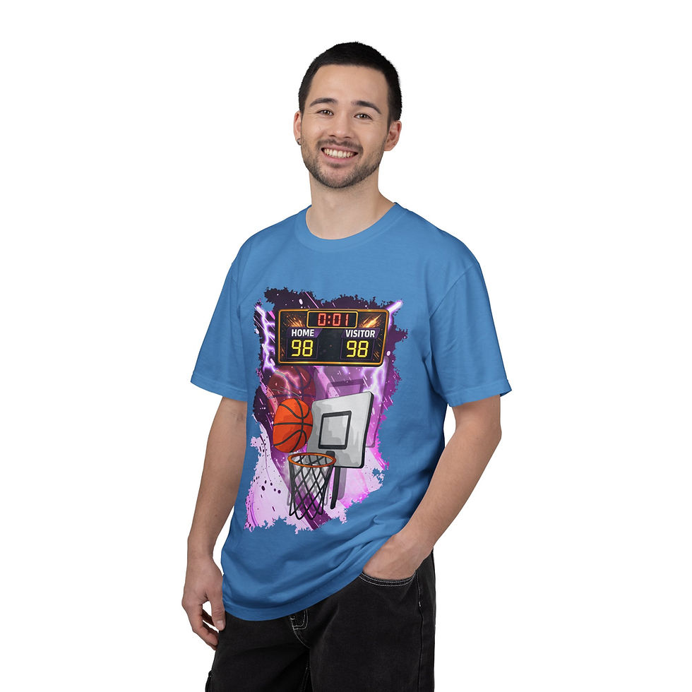 Thumbnail: Basketball T-Shirt — Buzzer Beater Overtime Score Graphic Tee