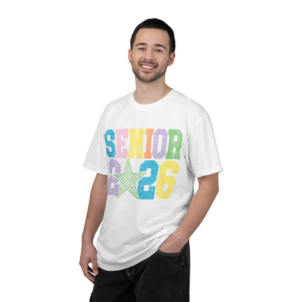 Thumbnail: Senior 2026 Chalk Lettering T-Shirt - Student Graduation Tee