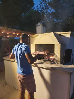 barbecue in villa nisapiro gallipoli