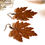 Thumbnail: Large Sienna Brown Maple Leaf Earrings 