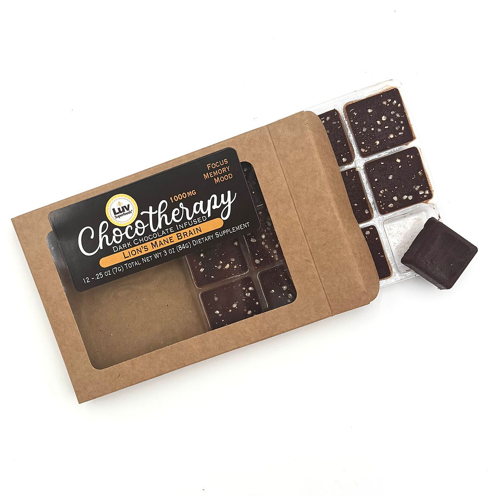Thumbnail: 1000mg x 12 Lion's Mane infused Dark Chocolate