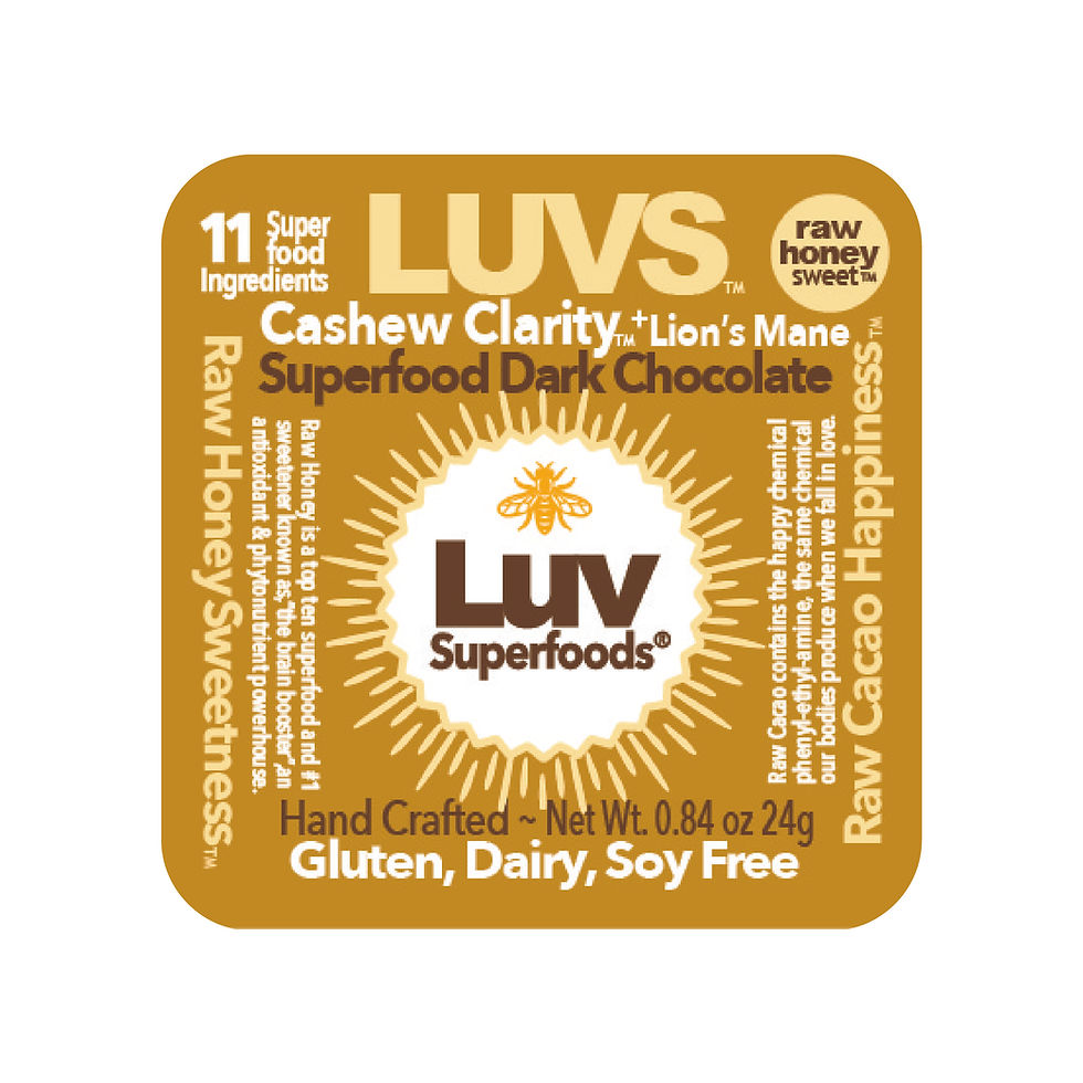 Thumbnail: Cashew Clarity Raw Chocolate +1000mg Lion's Mane ~ 11 Cups
