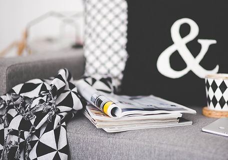 Magazines on Couch