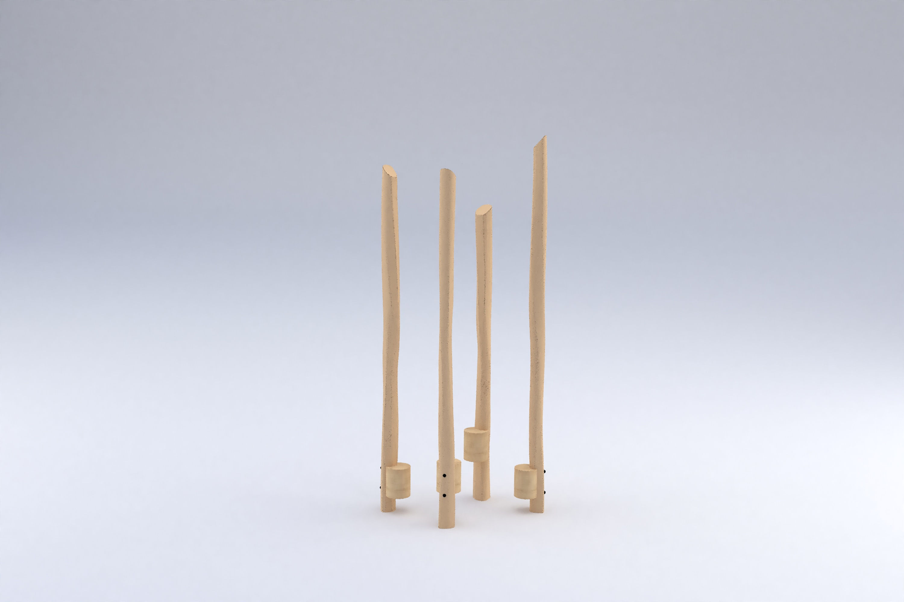 Steltenbos van 4 stelten