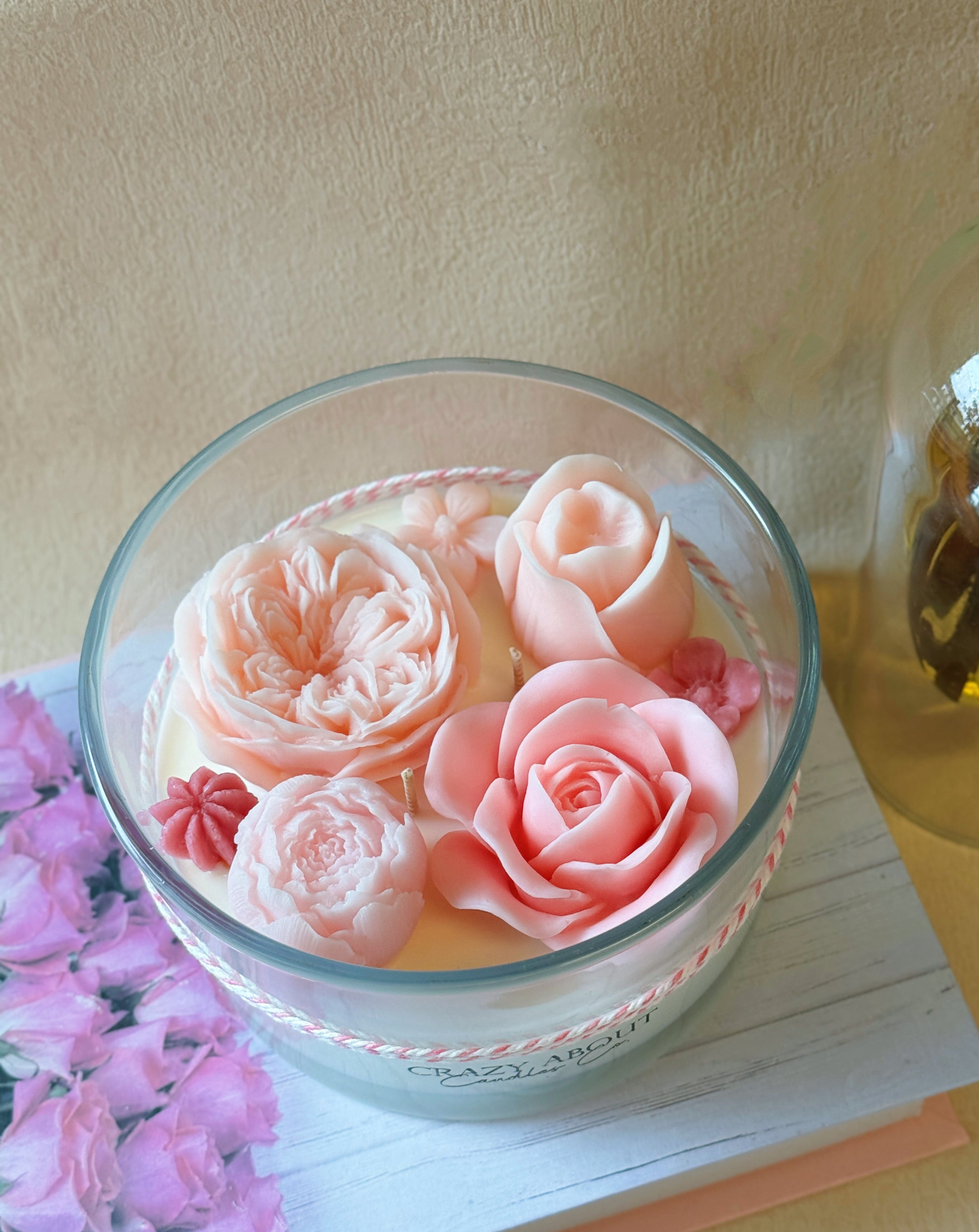 Rose Container Scented Candle β’ 16 Oz