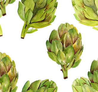 Watercolor Artichoke Print