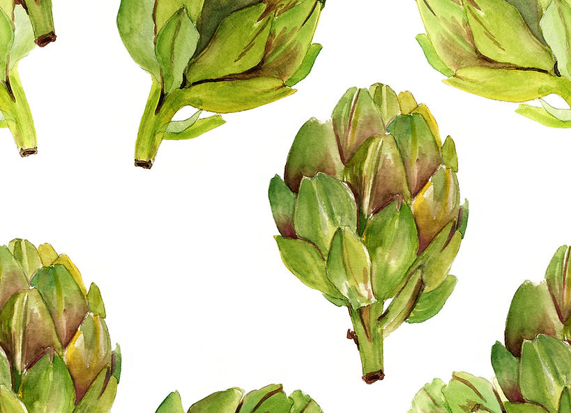 Watercolor Artichoke Print