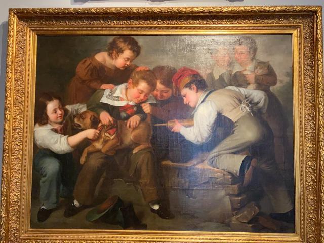 Children Playing at Being Doctors by Antonio Maria Esquivel Suarez de Urbina (1833)