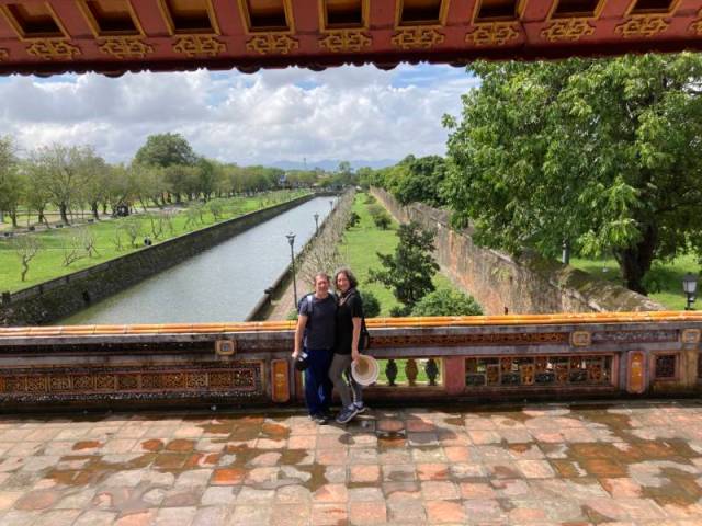 exterior moat, view from the first main gate