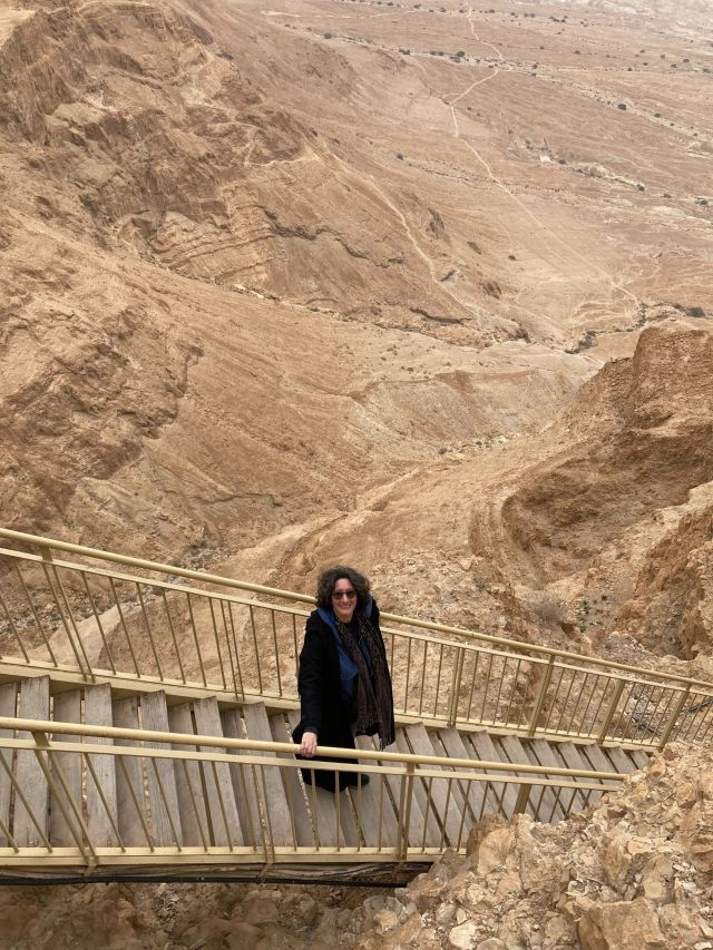 150 steps down (but if you can’t do that there is plenty on the main level)
