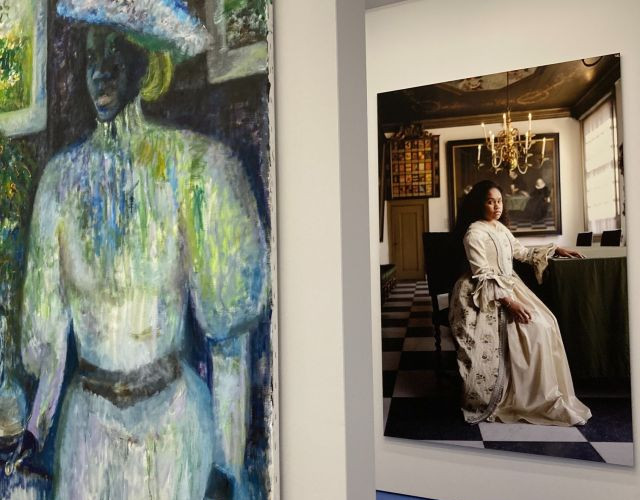 2 modern paintings include part of the Black story in Amsterdam