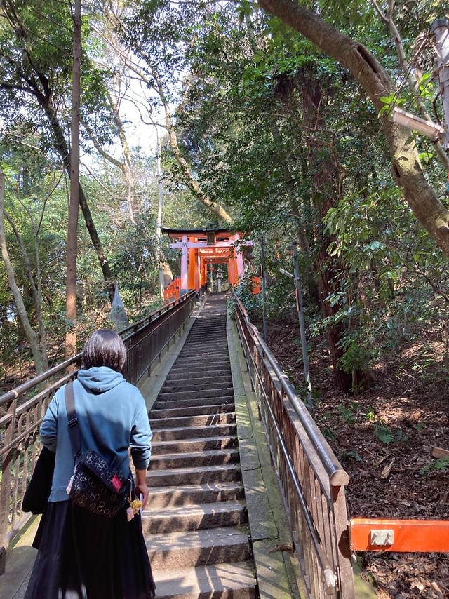 There are some stairs...