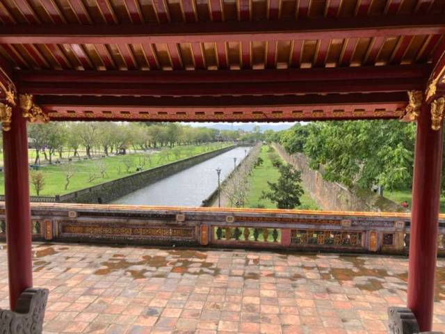 View from the main gate along the canal