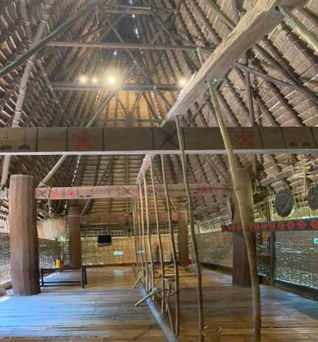 Inside the communal meeting space