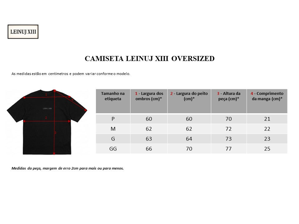 Miniatura: Camiseta Leinuj XIII Oversized