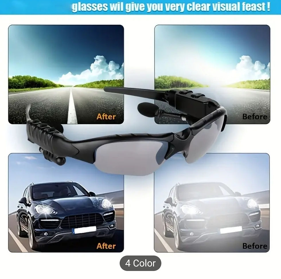 Thumbnail: Sports Glasses with Stereo Earphones, and Wireless Headset With Mic.