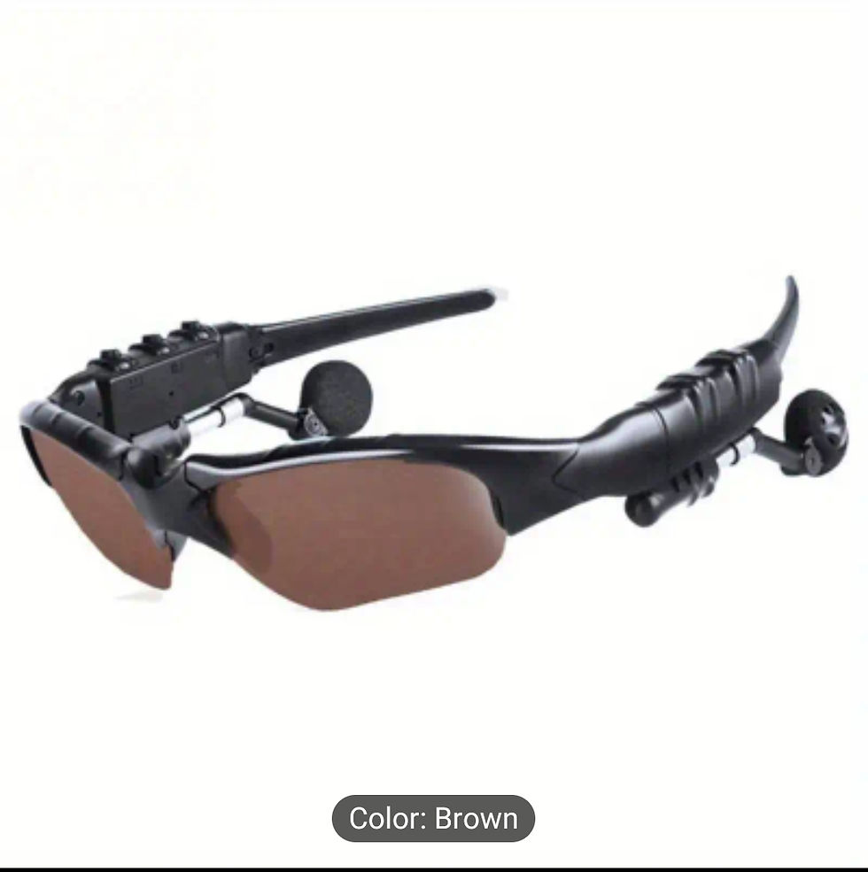 Thumbnail: Sports Glasses with Stereo Earphones, and Wireless Headset With Mic.