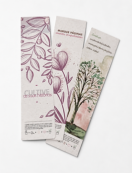 Marca-página plantável que une leitura, sustentabilidade e divulgação da sua marca.