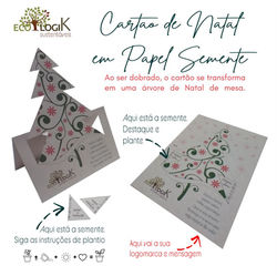 Cartão de Natal em Papel Semente
