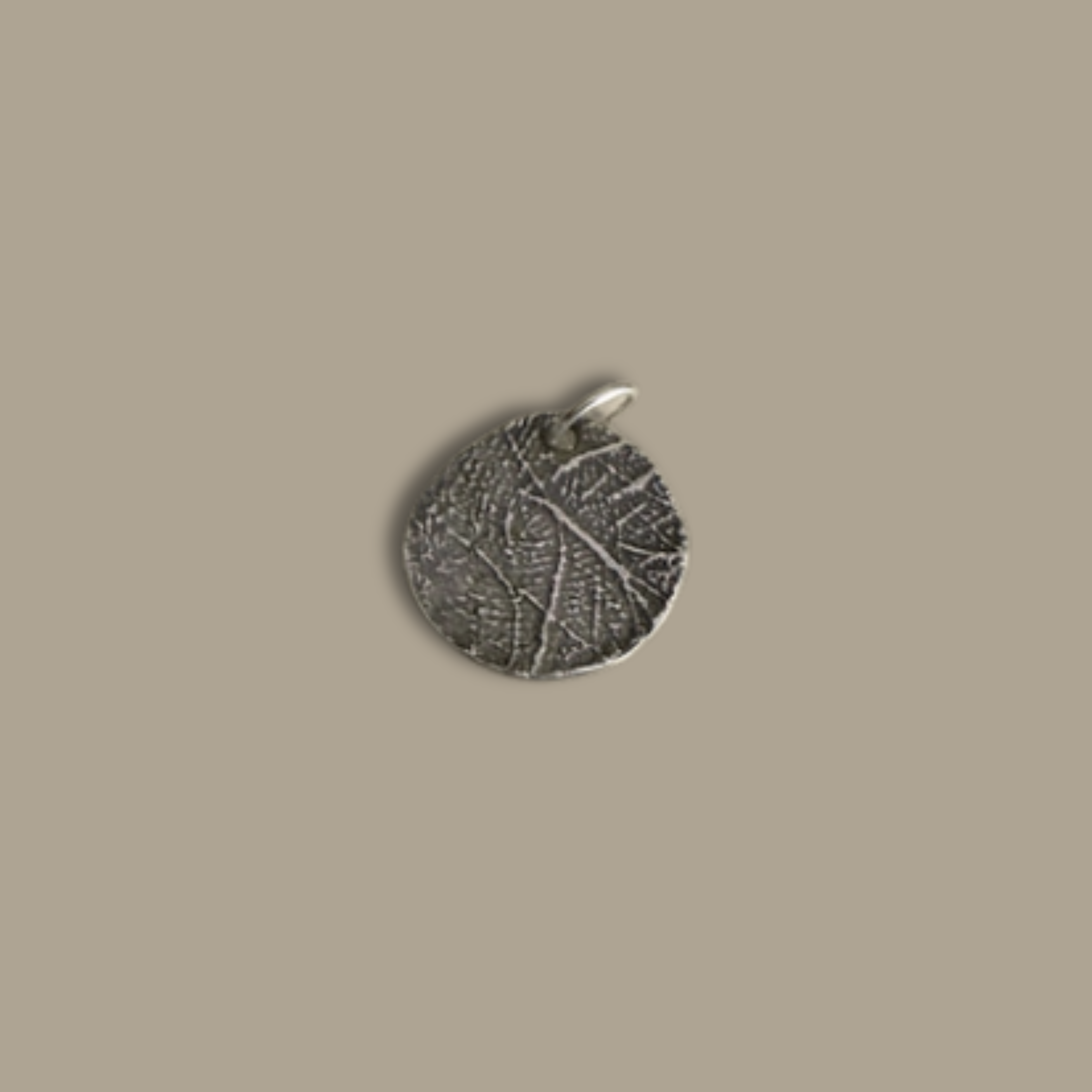 Custom Silver Thumbprint Charm