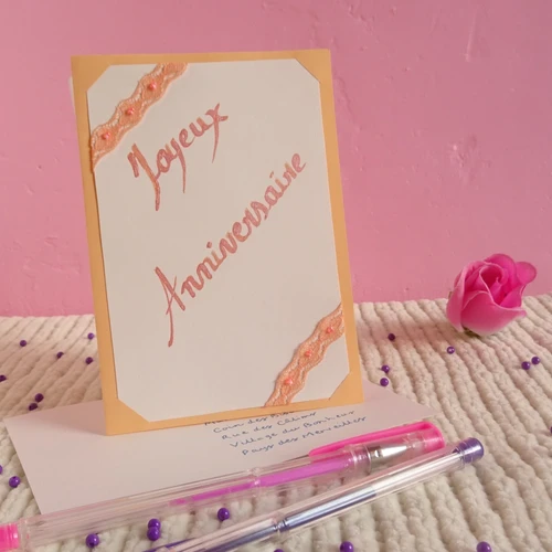 Perleberg Carte D'anniversaire Ultérieure De Qualité Supérieure De La