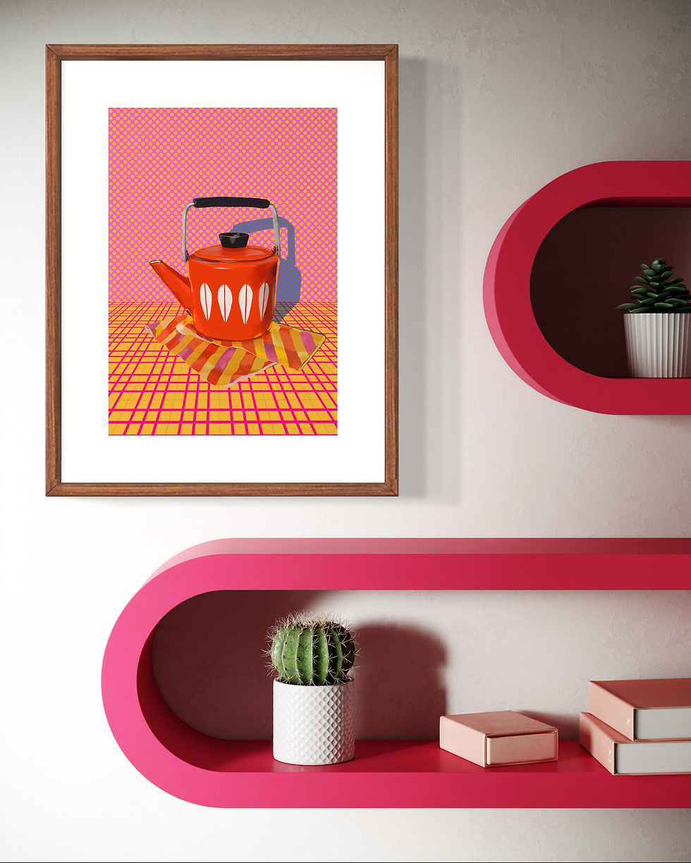 Thumbnail: Print / Kettle on stripes