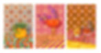 Thumbnail: Pack of 6 rectangular cards - maximalist paintings