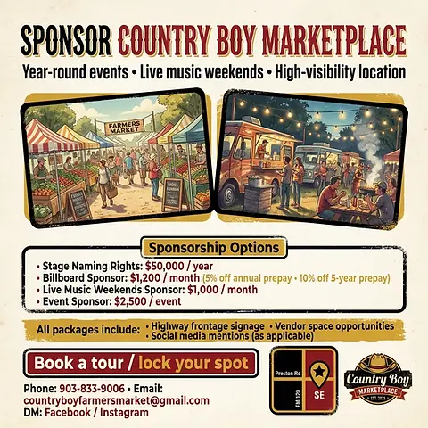 Country Boy Sponsor Package