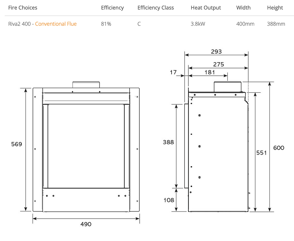 Thumbnail: Riva2 400 Edge Gas Fire